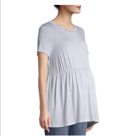 Maternity Babydoll Short Sleeve T-shirt - Picture 1 of 6